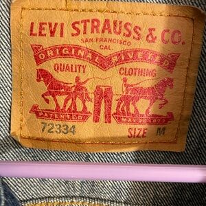 Mens Levi Strauss & Co Levis Red Tag Distressed Long Sleeve Jean Jacket 72334